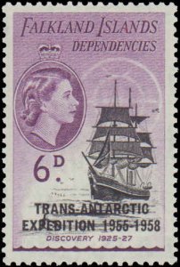 Falkland Islands Dependencies #1L34-1L37, Complete Set(4), 1956, Hinged