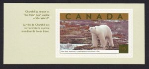 POLAR BEAR = Canada 2003 #1990b MNH Stamp, Cut from BOOKLET BK271