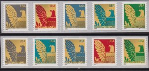 3792d-3801d Eagle Coils MNH