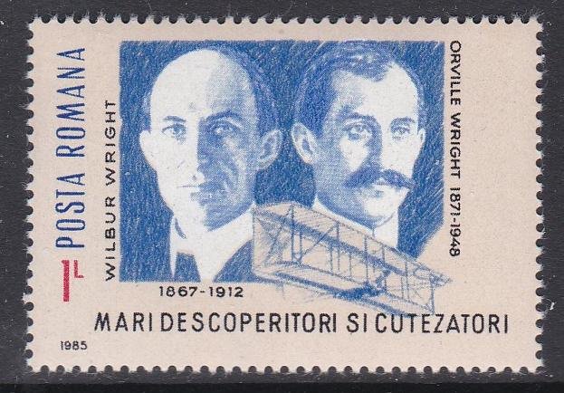 Romania #3345 single F-VF Mint NH ** The Wright Brothers