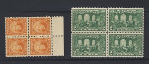8x Canada Stamps; #141-1c VF MNH #142-2c VF 2x MNH 2x MH.  Guide Value = $50.00
