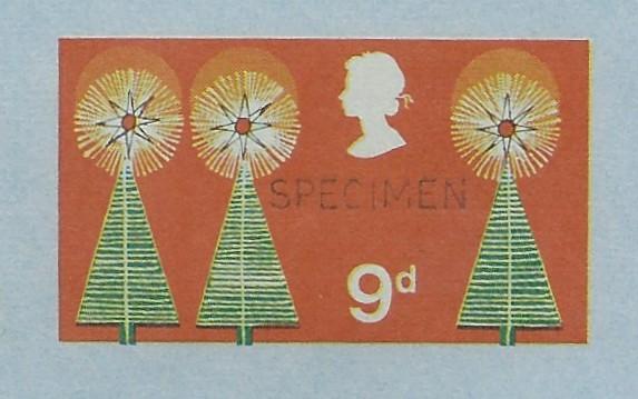 Great Britain  Aerogramme Christmas 1968 SPECIMEN Mint