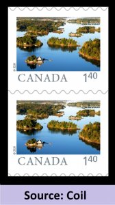 Canada 3434 Far & Wide Thousand Islands $1.40 coil pair MNH 2024