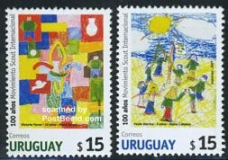 Uruguay 2007, 100 Years scouting 2v, MNH