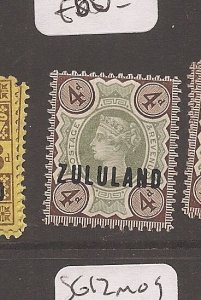 Zululand on GB SG 6 MOG (3azs) 