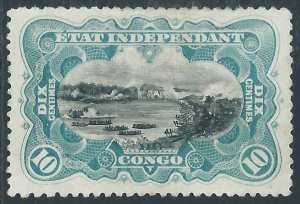Belgian Congo, Sc #18, 10c Used