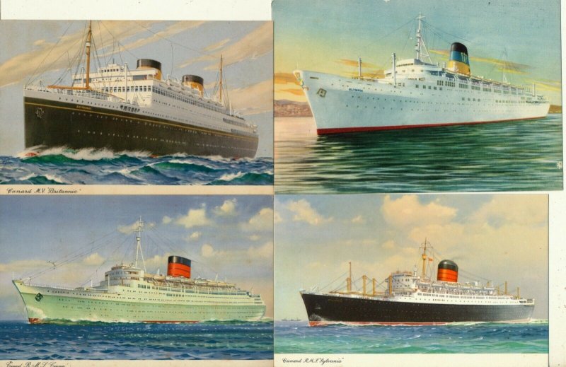 ISRAEL 1950's PASSENGER SHIPS POST CARDS LOT # 2 - SEE 2 SCANS