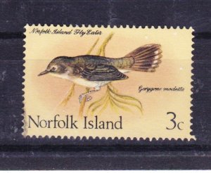 NORFOLK ISLAND 1970 Birds 3c Flyeater used