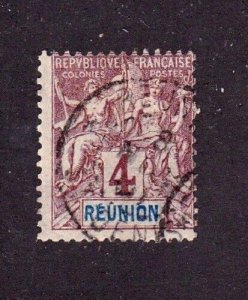 Reunion stamp  #36, used