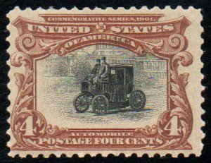 US #296 SCV $170 Fine+ OG NH, spectacular color! Part of an old man's collect...