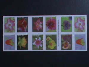 ​UNITED STATES- GARDEN BEAUTY-LOVELY FLOWERS-FOREVER MNH BOOKLET VERY FINE