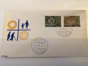 Iceland 1967 Birds Nests first day cover Ref 60417