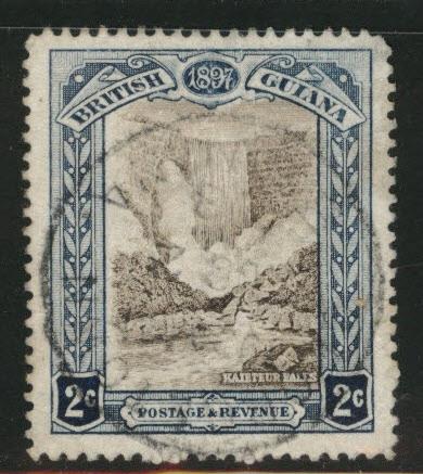 British Guiana Scott 153 Used  1897 waterfall stamp