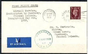 Guernsey 1939 FFC Guernsey Airways Southampton-Guernsey 8MY39 - v fine