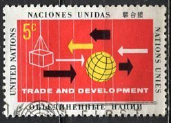 United Nations N.Y.; 1964: Sc. # 129:  Used Single Stamp