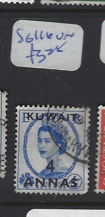 KUWAIT  (P2409B)  QEII ON GB  4A/4D  SG 116   VFU