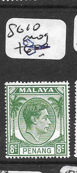 MALAYA PENANG  (P0101B) KGVI 8C  SG10   MOG