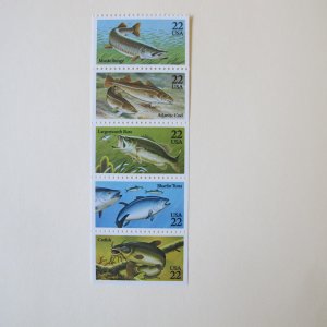 USA -  Scott  2205-2209  Fish