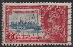 Trinidad & Tobago 1935 KGV 3 ct Silver Jubilee SG 240 ( M1170 )