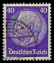 Germany #396 Used VLH (Wmk 126); 40pf President von Hindenburg (1932)