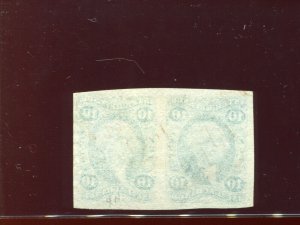 Scott R36a Inland Exchange Imperf Revenue Pair of 2 Stamps w/PF Cert (R36-PF1)