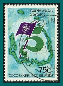 Cocos 1982 Boy Scout Movement, 75c used  #86,SG83