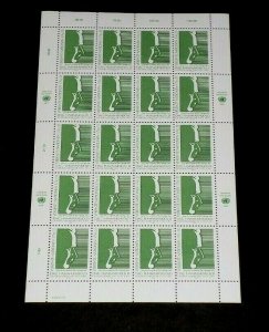 U.N. VIENNA #293, 2001, DAG HAMMARSKJOLD, SHEET OF 20, NICE!! LQQK!!