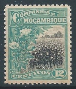 Mozambique Company #129 NH 12c Cotton Field Blue Green & Black