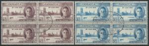 Jamaica SG 141 / 2   Used block x 4   SC# 136 / 7  Victory  see details