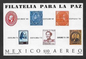 SD)1974 MEXICO 5TH INTER-AMERICAN PHILATELIC EXHIBITION MEXICO, LFILATELY FOR