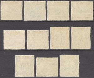 Cyprus 1934 1/4pi-45pi GV Pict SG 133-143 Scott 125-135 LMM/MLH Cat £190($250)