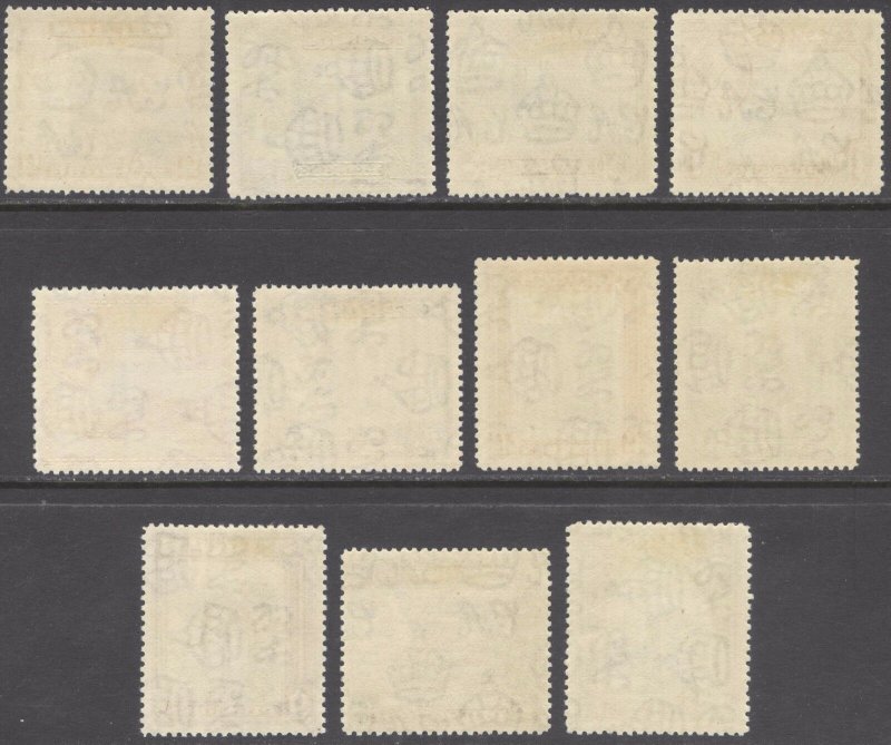 Cyprus 1934 1/4pi-45pi GV Pict SG 133-143 Scott 125-135 LMM/MLH Cat £190($250)