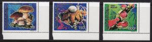 Comoro Islands 1992 Sc#776/778 Mushrooms Set (3) Perforated MNH