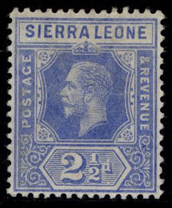 SIERRA LEONE GV SG116, 2½d deep blue, M MINT. Cat £20.