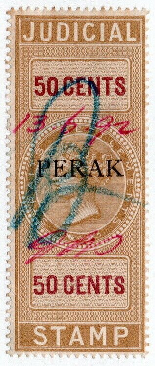 (I.B) Malaya States Revenue : Perak Judicial 50c