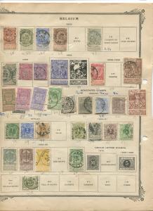 STAMP STATION PERTH Belgium # Various Selection of 46 Stamps 1865-98 Mint /Used