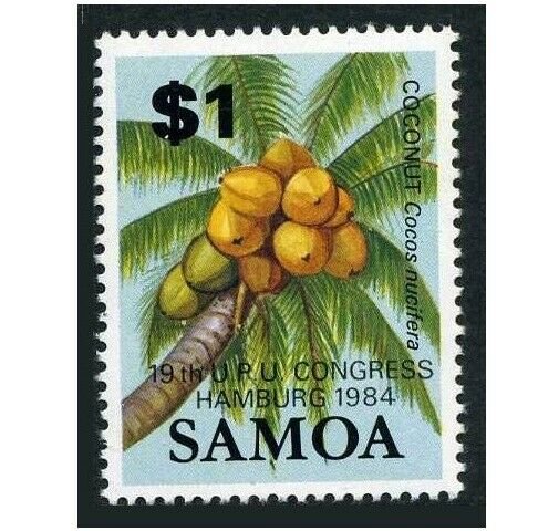 Samoa 628,MNH.Michel 544. 19th Congress UPU Hamburg-1984.Coconut.