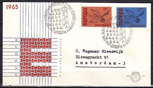 Netherlands, Scott cat. 438-439. Europa issue. First day cover. ^
