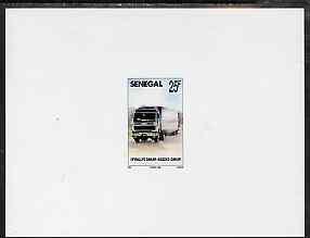 Senegal 1996 Truck 25f from Dakar Rally set, deluxe sheet...