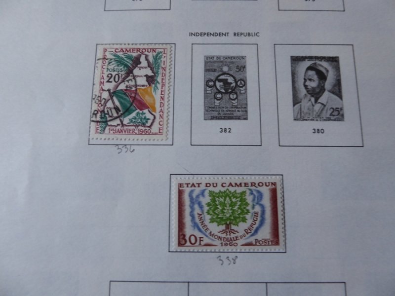 Cameroun 1916-1982 Stamp Collection on Album Pages