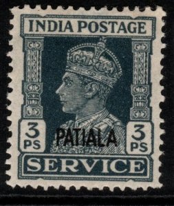 INDIA-PATIALA SGO71 1940 3p SLATE MTD MINT