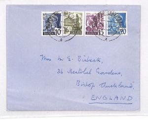 GERMANY Allied Occupation BADEN 1948 Freiburg Cover SCARCE 16pf {samwells}BN232