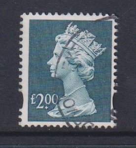 Great Britain  #MH281  used  1999  Machin £2