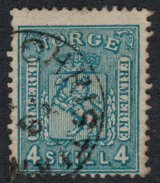 Norway #14  CV $15.00  Christianssand, Norway cancellation