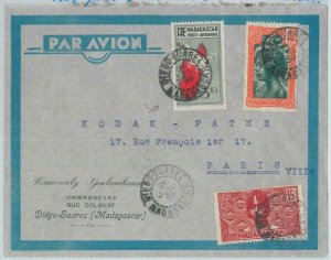 81002 -  MADAGASCAR  - POSTAL HISTORY - Airmail COVER from DIEGO SUAREZ  1939
