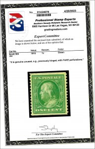 383 Mint,OG,XLH... PSE Certificate... SCV $2.50