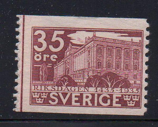 Sweden Sc 246 1935 35 ore Parliament stamp mint