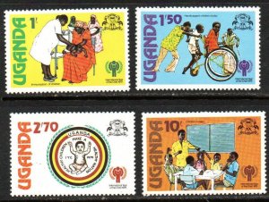 Uganda Sc #223-226 MNH