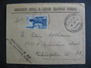 French Equatorial Africa cover to USA 1947?, check it out!