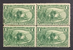 MOMEN: US STAMPS #285 BLOCK MINT OG H LOT #36308